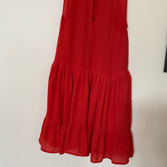 Sunday Best poppy/orange trapeze dress xs - Picture 3 of 5